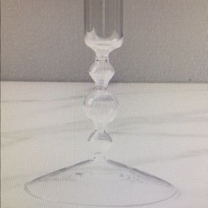 West Elm Glass taper candle holders